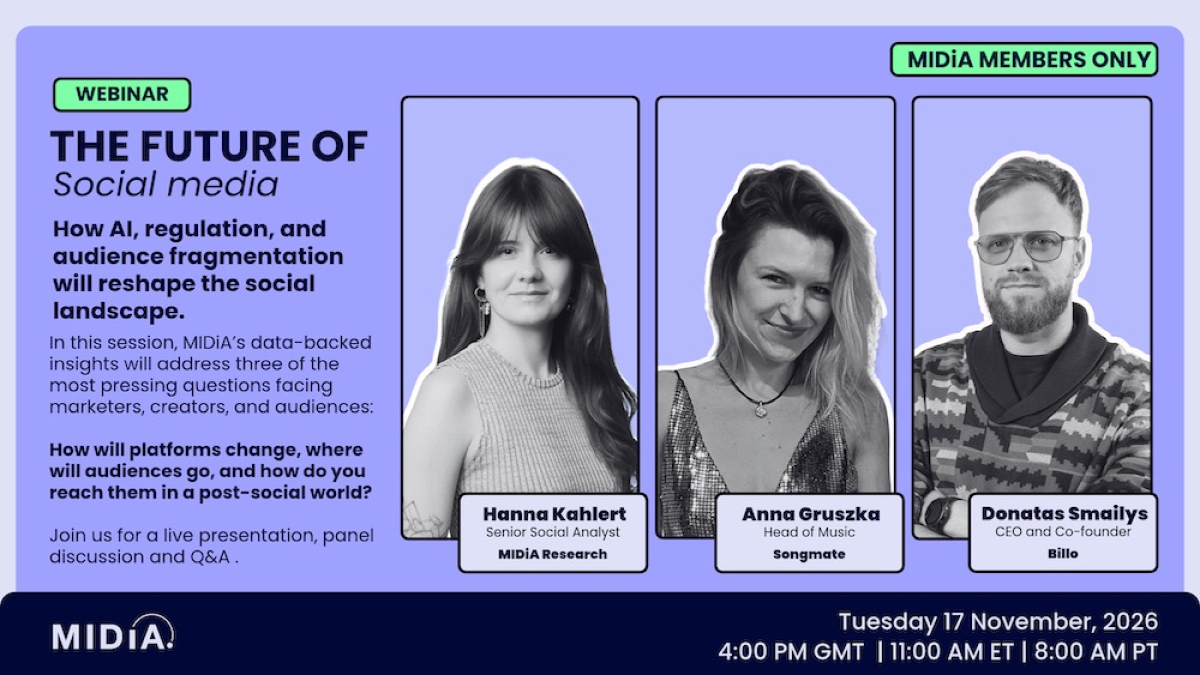 The future of social media, 17 Nov 2026, How AI, regulation, and audience fragmentation will reshape the social...