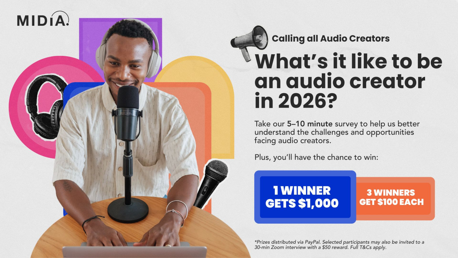Now’s the time to have your say: Audio creator survey still open