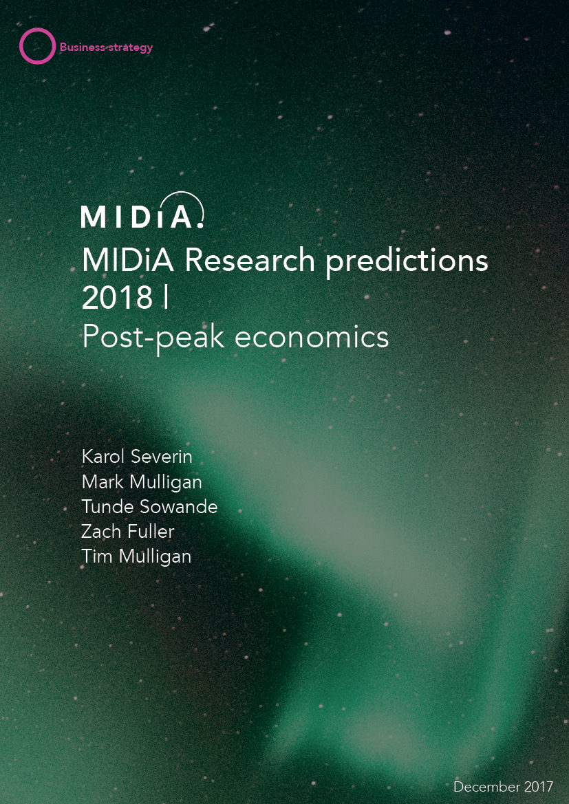 Cover image for MIDiA Research Predictions 2018