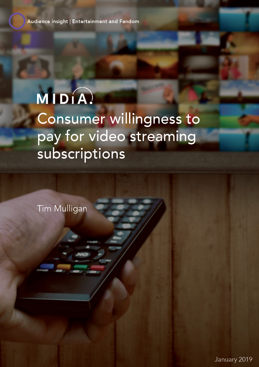 Cover image for Consumer Willingness to Pay for Video Streaming Subscriptions