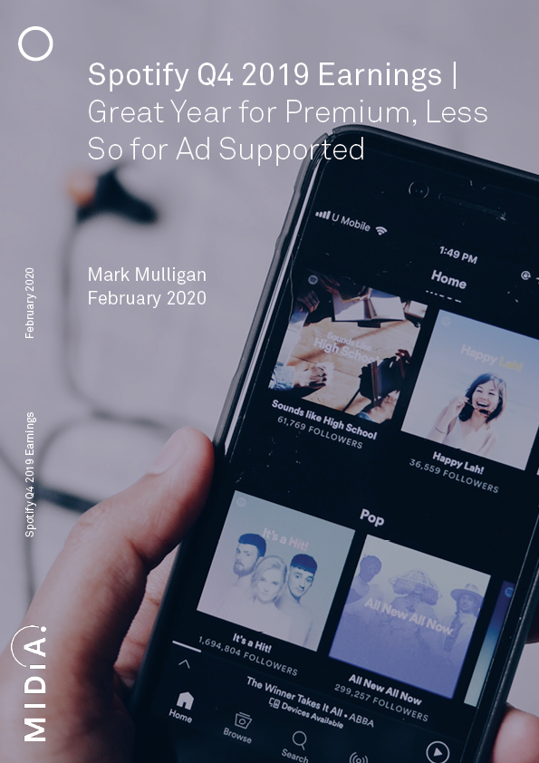 Cover image for Spotify Q4 2019 Earnings