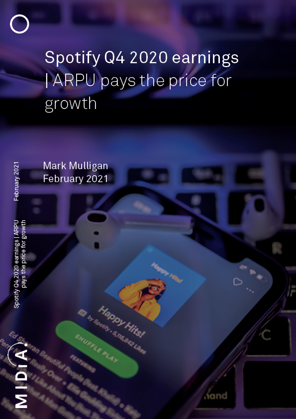 Cover image for Spotify Q4 2020 earnings