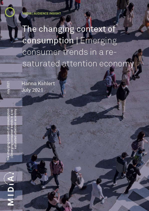 Cover image for The changing context of consumption