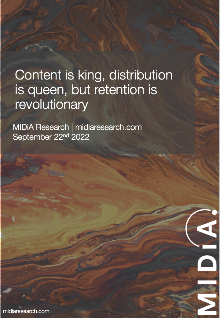 Cover image for Content is king, distribution is queen but retention is revolutionary