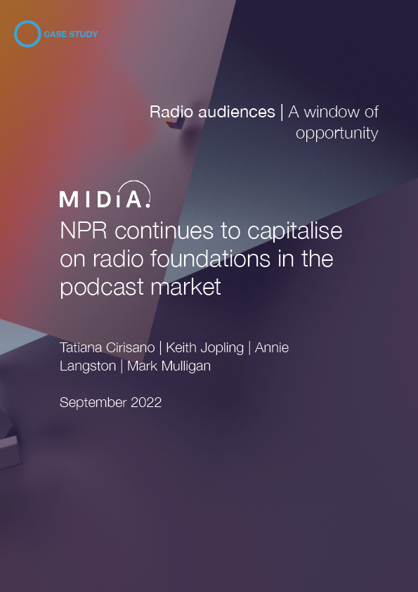 Cover image for NPR continues to capitalise on radio foundations in the podcast market