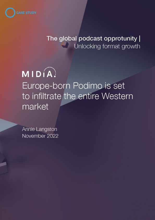 Cover image for Europe-born Podimo is set to infiltrate the entire Western market