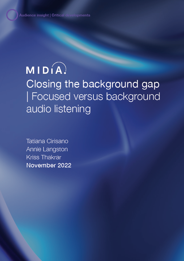 Cover image for Closing the background gap