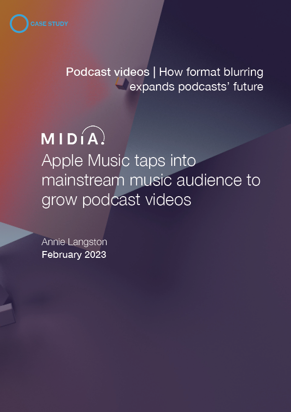 Cover image for Apple Music taps into mainstream music audience to grow podcast videos
