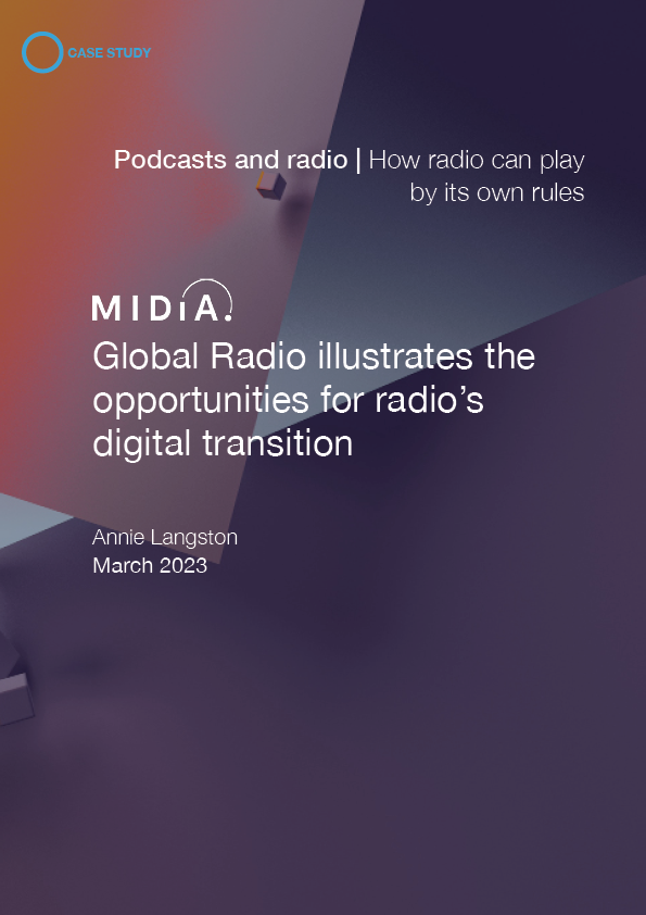Cover image for Global Radio illustrates the opportunities for radio’s digital transition
