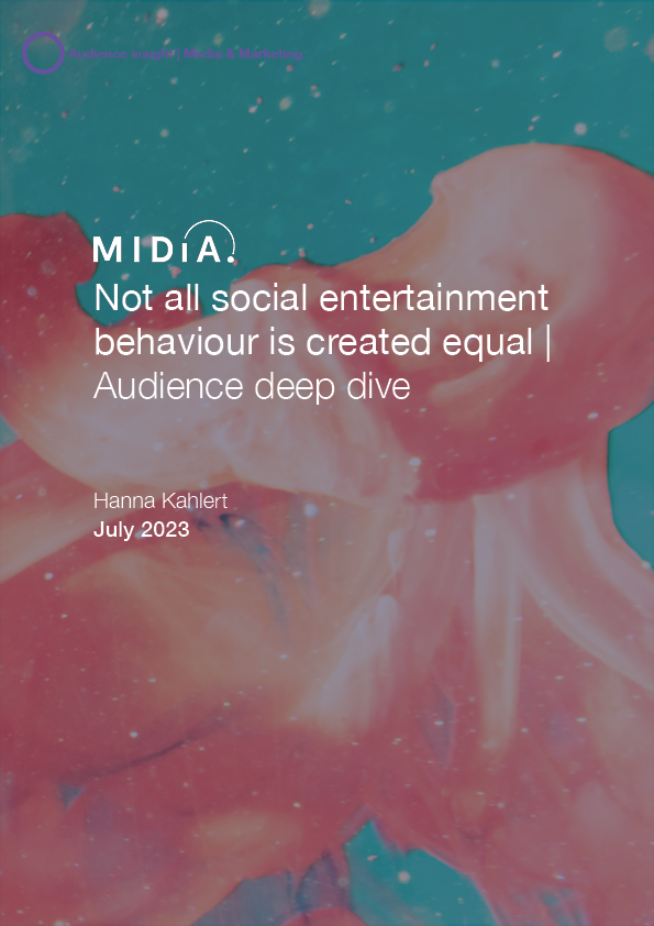 Cover image for Not all social entertainment behaviour is created equal