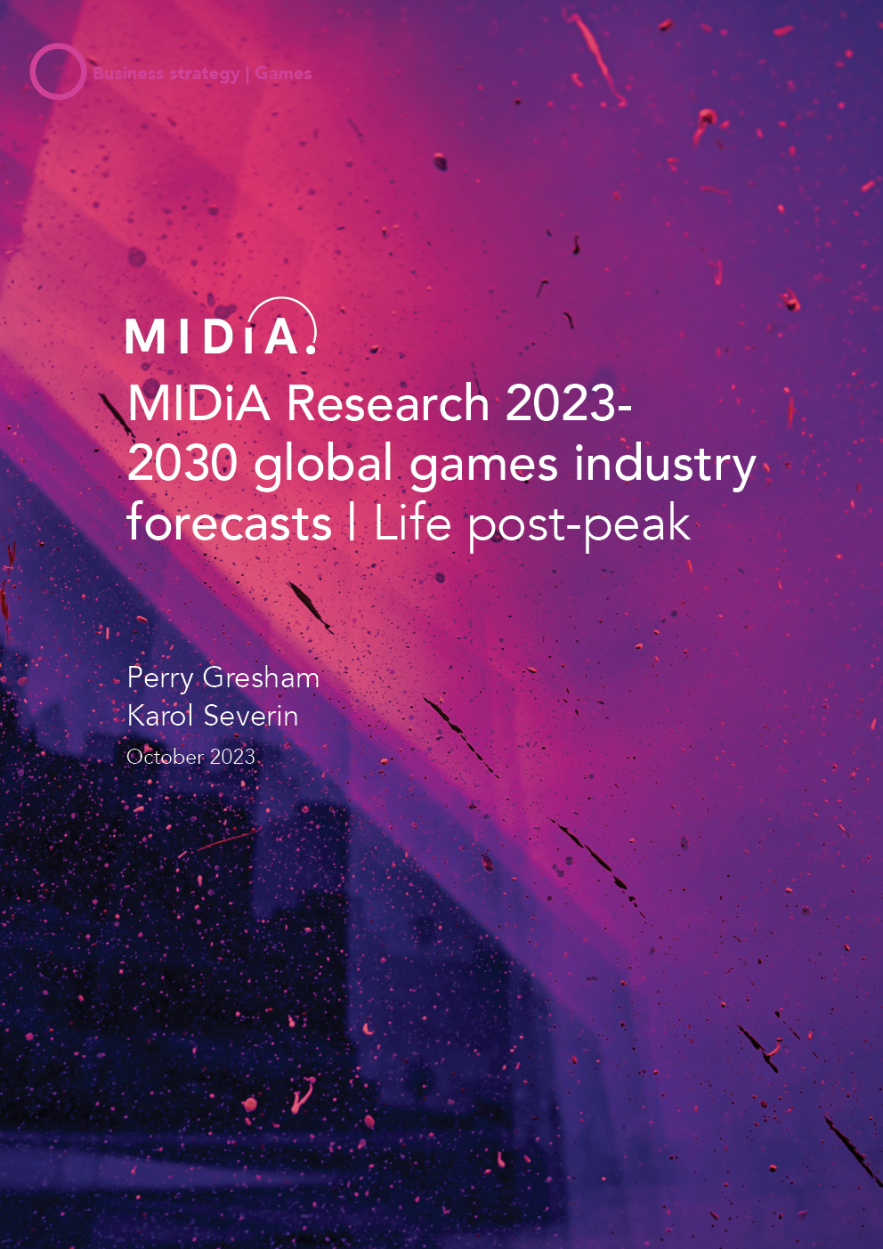 Cover image for MIDiA Research 2023-2030 global games industry forecasts