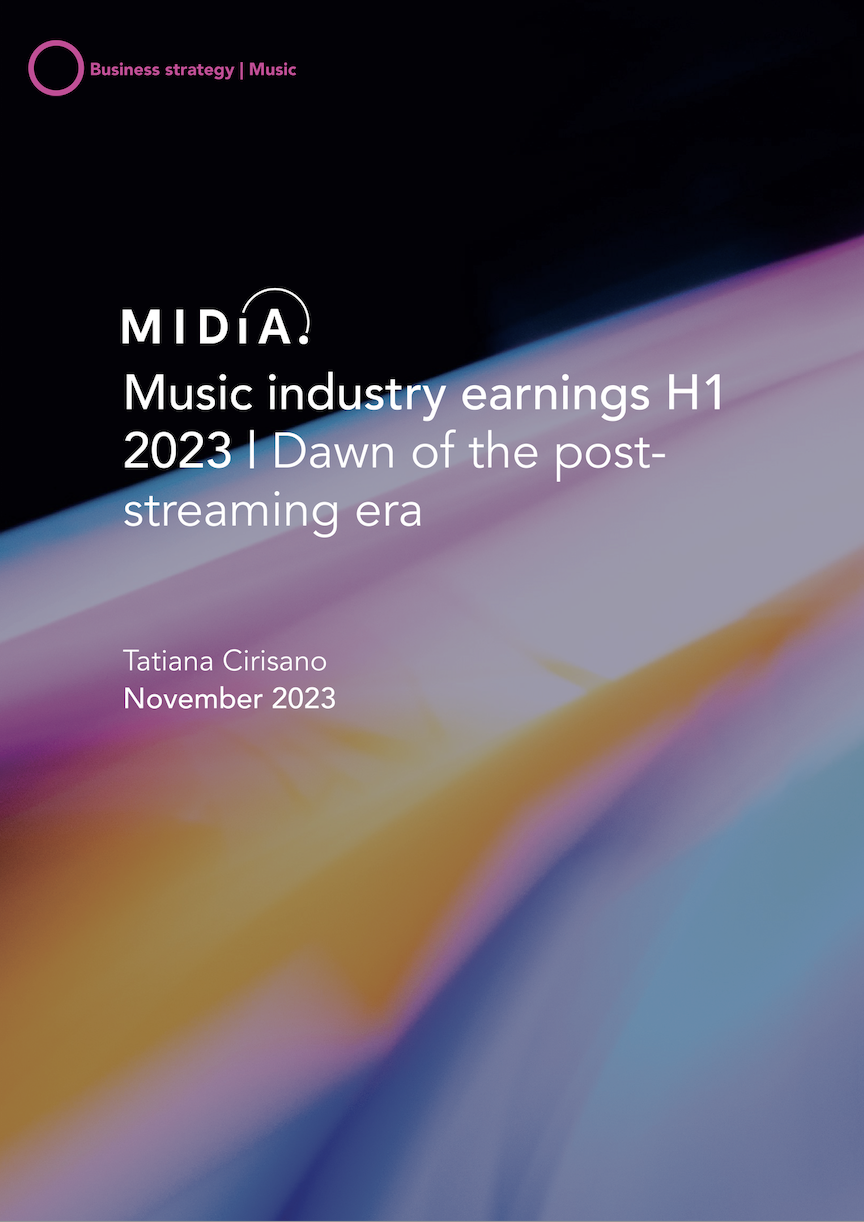 Cover image for Music industry earnings H1 2023