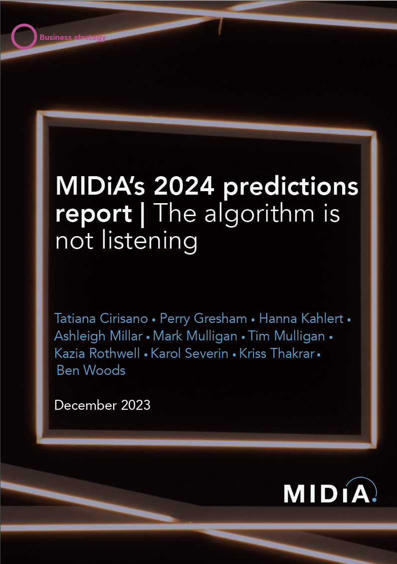 Cover image for MIDiA’s 2024 predictions report