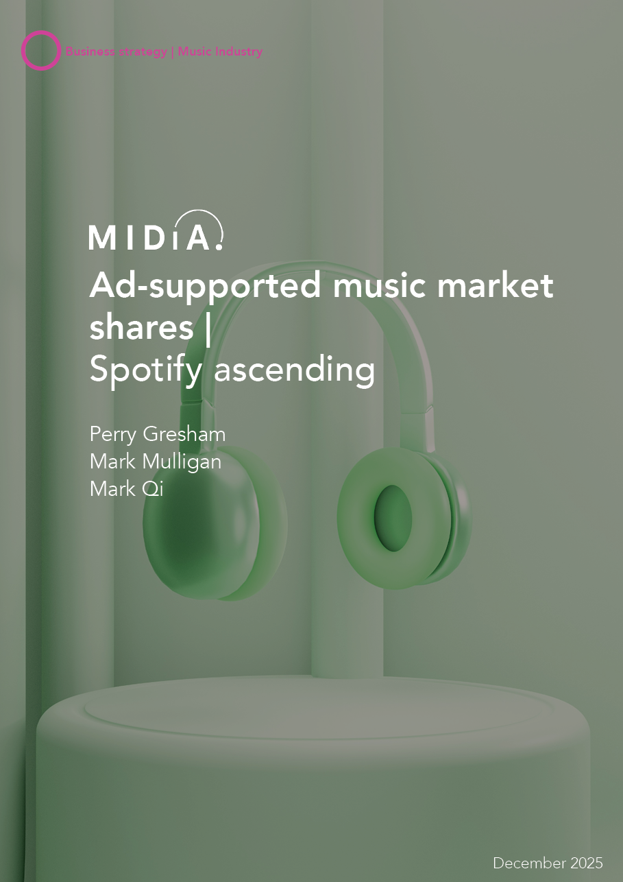 Cover image for Ad-supported music market shares