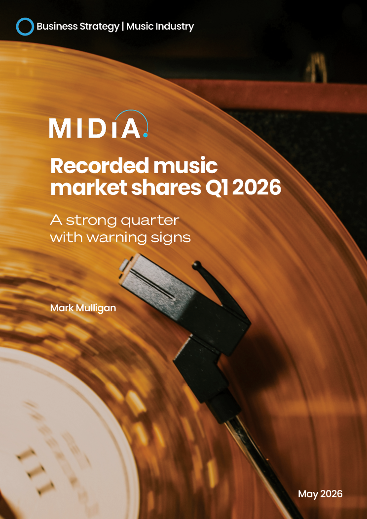 Cover image for Recorded music market shares Q1 2026