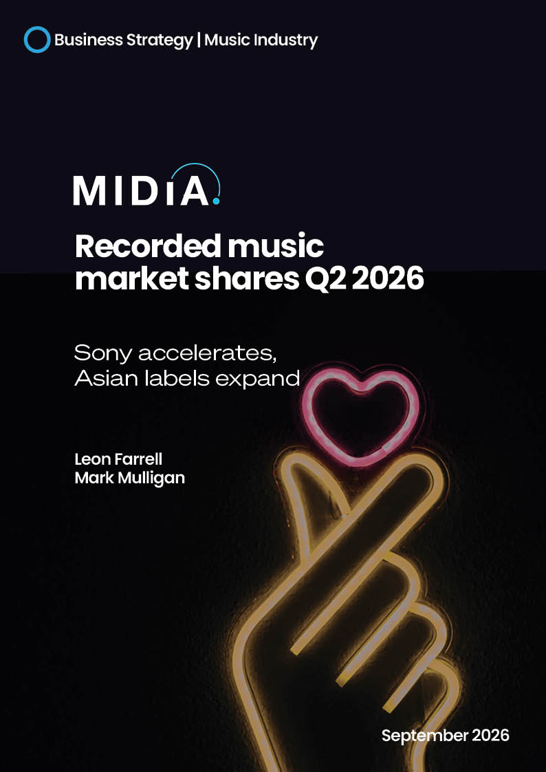 Cover image for Recorded music market shares Q2 2026